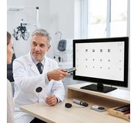 WEIMILOR Professional Digital Visual Acuity Chart Wall Mounted and Desktop LCD Electronic Eye Chart Vision Tester System with Remote Control Adjustable Brightness for Optometry Practice 21.5in