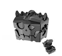 WEIMINLI Game Case, Game Card Case for Cartridge Case with 16 Game Card Slots & 2 Micro SD Card Slots, Black Skeleton Treasure Chest Game Card Case (Black) (black)