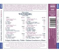 WEINBERG: COMPLETE SONATAS FOR VIOLIN AND PIANO; VIOLIN SONATINA NEW CD