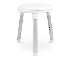 Weinberger Height Adjustable Shower Stool and Bath Stool | Shower Chair for Elderly | 150kg Max Load | Non-Slip Bathroom Seat for Seniors and Disabled Users