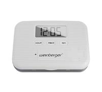 Weinberger Pill Box with Timer | 6-Compartment Medication Organiser with LCD Display |Pill Organiser Acoustic & Vibrating Alarm | Adjustable Reminders | Portable Pill Dispenser for Travel or Daily Use