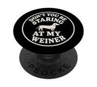 Weiner Dad Love Sausage Dogs Funny My Doxie Dachshund PopSockets Adhesive PopGrip