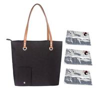 Weinet Bag with Handles - Insulated Wine & Drink Tote Bag | Oxford Fabric | 1.5L Internal Dispenser | Black | Picnic & Outdoor Wine Transport | Spacious Cooler Bag for Beach and