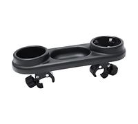 Weing WEING Baby Snack Tray, Snack Tray, Universal Snack Tray for Stroller, Partition Storage Child Tray with Adjustable Clip Fits Most Types of Strollers with Armrests,Black