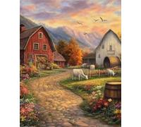 Weiniuniu 5D Diamond Art Painting Kits Farm Animals DIY Full Drill Diamond Arts and Crafts Painting Pictures for Kid and Adults Canvas Painting by Numbers 50X70 cm