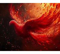Weiniuniu 5D Diamond Art Painting Kits Phoenix DIY Full Drill Diamond Arts and Crafts Painting Pictures for Kid and Adults Canvas Painting by Numbers 50X70 cm