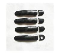 WEINUANXIN Exterior Door Handle Cover for SEAT for Ibiza 6J Mk4 6L Mk3 FR for Cupra 2004-2010 Car Door Handle Cover Trim Plastic Imitation Carbon Fiber(C)