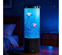 Weiongppy LED Jellyfish Aquarium Lamp, Round Realistic Aquarium Sensory Lights with 4 Modes Lighting & 7 Color Changing Modes, Relaxing Mood Night Light Gift for Kids Adults Home Office Bedroom Decor