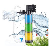 Weipro Internal Fish Tank Filter, 3-Stage Biochemical Sponge Filtration, 5W Adjustable Water Flow Submersible Aquarium Filter Pump for 50l ~ 120l Freshwater Saltwater Fish Tank, TH280B(330L/H)