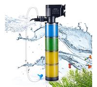Weipro Internal Fish Tank Filter, 4-Stage Biochemical Sponge Filtration, 21W Adjustable Water Flow Submersible Aquarium Filter Pump for 150l ~ 300l Freshwater Saltwater Fish Tank, TH300B(1100L/H)