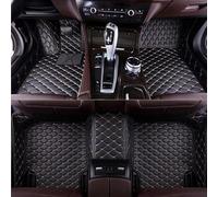 WEIQQI Car Floor Leather Front Rear Carpet Mat Set, for BYD Seal U DM-i 2023 2024 2025 Non-Slip Carpet Foot Pads for Right-Hand Drive Vehicle,BlackBeige/B
