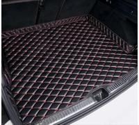 WEIQQI Car Leather Boot Mats for BMW i5 Touring (G61) 2024, Boot Liner Protector Waterproof Anti Scratch Trunk Pad Cargo Tray Liners,Blackred/E