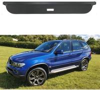 WEIQQI Car Retractable Cargo Cover Parcel Shelf for BMW X5 E53 1998-2006, Waterproof Trunk Cover Security Shield Shade Rear Trunk Cover