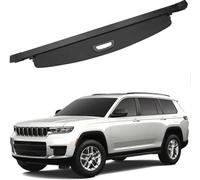 WEIQQI Car Retractable Cargo Cover Parcel Shelf for Jeep Grand Cherokee 5seat 2022-2024, Waterproof Trunk Cover Security Shield Shade Rear Trunk Cover