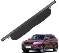 WEIQQI Car Retractable Cargo Cover Parcel Shelf for SsangYong Korando 2020, Waterproof Trunk Cover Security Shield Shade Rear Trunk Cover