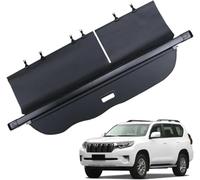WEIQQI Car Retractable Cargo Cover Parcel Shelf for Toyota Land Cruiser Prado FJ150 2010-2014, Waterproof Trunk Cover Security Shield Shade Rear Trunk Cover
