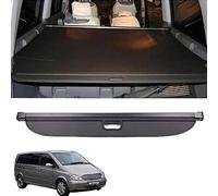 WEIQQI Car Retractable Cargo Cover Parcel Shelf for V Class Viano Vito 2010-2020, Waterproof Trunk Cover Security Shield Shade Rear Trunk Cover