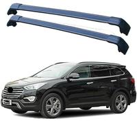 WEIQQI Car Roof Rack Cross Bars Kit, for Hyundai Grand Santa Fe SUV 2013-2020 Aluminum Retractable Roof-Rack Roof Racks Crossbars All-Weather