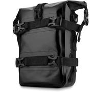 WEIQQI Motorcycle Side Bag for Kawasaki Z125 Pro 2017-2024, Motorbike Crash Bar Bags Waterproof Motorbike Storage Travel Luggage Saddlebag,Black/A