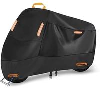 WEIQQI Waterproof Motorcycle Cover Outdoor Indoor for Triumph Speed Triple 1200 RS Street Bike, Motorbike Cover with Lock Holes All-Weather Protection Rain Dust Cover,Orange/C