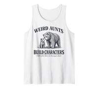 Weird Aunts Build Characters Vintage Bear Illustration Tank Top