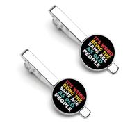 Weird Being The Same Age As Old People Tie Clips for Men Silver Necktie Round Tie Bar Pinch Clips Set of 2 Tie Pin for Wedding Anniversary Business Graduatio