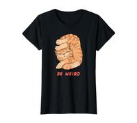 Weird Cat Meowster Value Graphic T-Shirt, Women, Black, XS