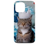 Weird Cat with Koi and Great Wave of Kanagawa Case for iPhone 13 Pro Max