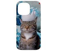 Weird Cat with Koi and Great Wave of Kanagawa Case for iPhone 14 Pro Max