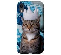 Weird Cat with Koi and Great Wave of Kanagawa Case for iPhone XR