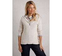 Weird Fish Chicoa Full Zip Eco Macaroni Hoodie Ecru Size 16