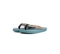 Weird Fish Adila Braided Flip Flops Mineral Blue Size 4