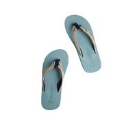 Weird Fish Adila Braided Flip Flops Mineral Blue Size 4