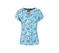 Weird Fish Alia Printed Jersey T-Shirt Ocean Blue Size 18