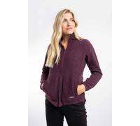 Weird Fish Alina Textured Full Zip Fleece In Aubergine Aubergine 16