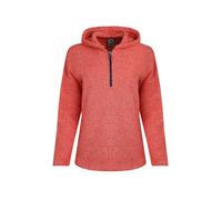 Weird Fish Alisa Eco 1/4 Zip Snow Marl Fleece Hoodie Tango Red Size 16. (Jumper/Sweater/Fleece)
