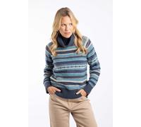 Weird Fish Annecy Fair Isle Roll Neck Jumper Navy Size 14. (Jumper/Sweater/Fleece)