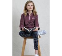 Weird Fish Archie Unisex Kids Eco 1/4 Zip Grid Fleece in Violet | Size: 5-6 Years Weird Fish Violet 5-6 Years