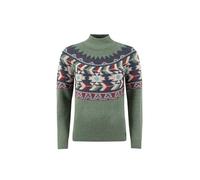 Weird Fish Arelia Ikat Knitted Jumper Army Green Size 12. (Jumper/Sweater/Fleece)