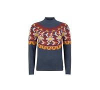 Weird Fish Arelia Ikat Knitted Jumper Navy Size 18. (Jumper/Sweater/Fleece)