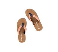 Weird Fish Arundel Cork Flip Flops Dark Coral Size 7