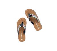 Weird Fish Arundel Cork Flip Flops Navy Size 6