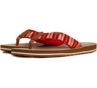 Weird Fish Women's Arundel Cork Flip Flops in Dark Red | Size: 6 Weird Fish Dark Red 6