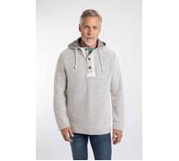 Weird Fish Men's Bakersfield Button Neck Macaroni Hoodie in Ecru | Size: 2XL Weird Fish Ecru 2XL