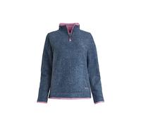 Weird Fish Women's Beye 1/4-Zip Grid Fleece Eco Navy Size 8