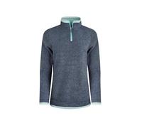 Weird Fish Beye Eco 1/4 Zip Grid Fleece Womens in Rich Navy