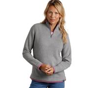 Weird Fish Beye Eco 1/4 Zip Grid Fleece Frost Grey Size 20