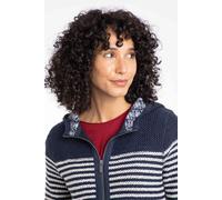 Weird Fish Bianca Full Zip Stripe Macaroni Hoodie Navy Size 20. (Jumper/Sweater/Fleece)