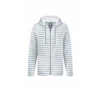 Weird Fish Catalina Striped Full Zip Hoodie Mineral Blue Size 10