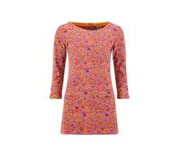 Weird Fish Women's Charlotte Cotton Printed Jersey Tunic in Wine | Size: 14 Weird Fish Wine 14